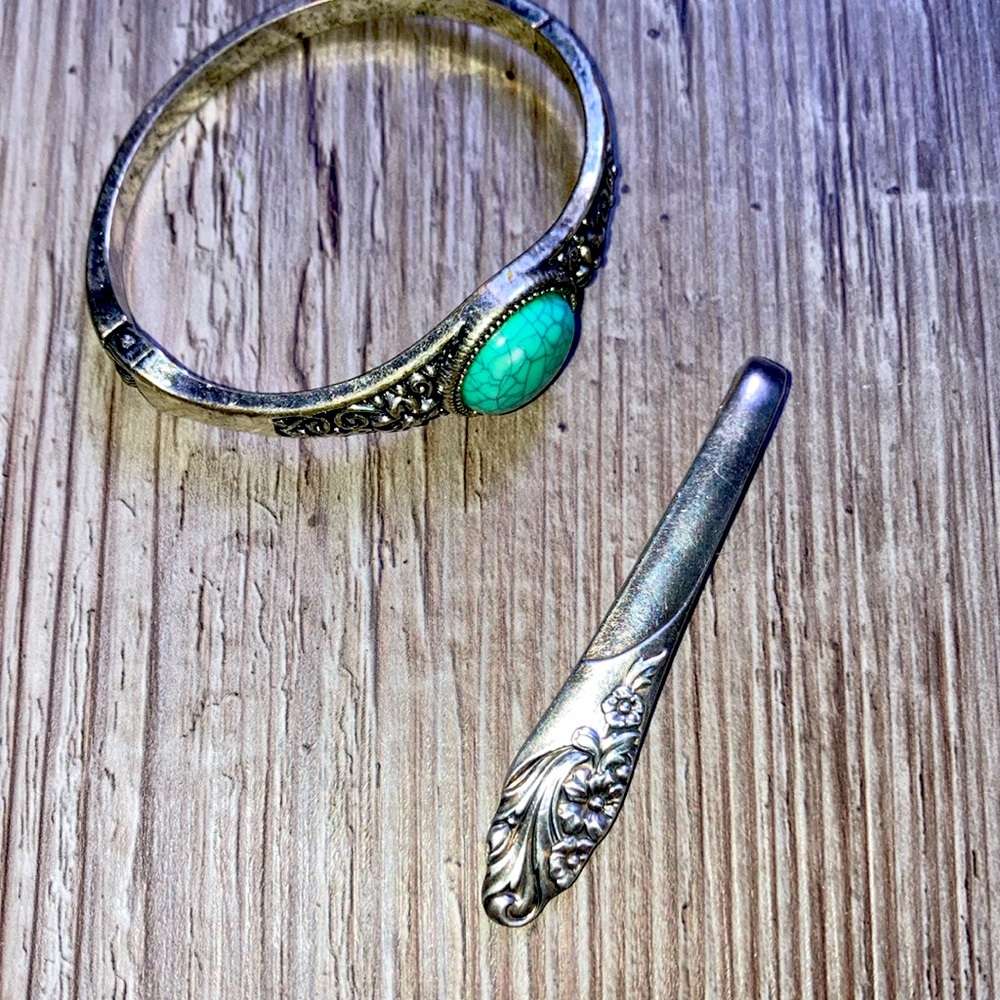 Spoon necklace pendant and bracelet